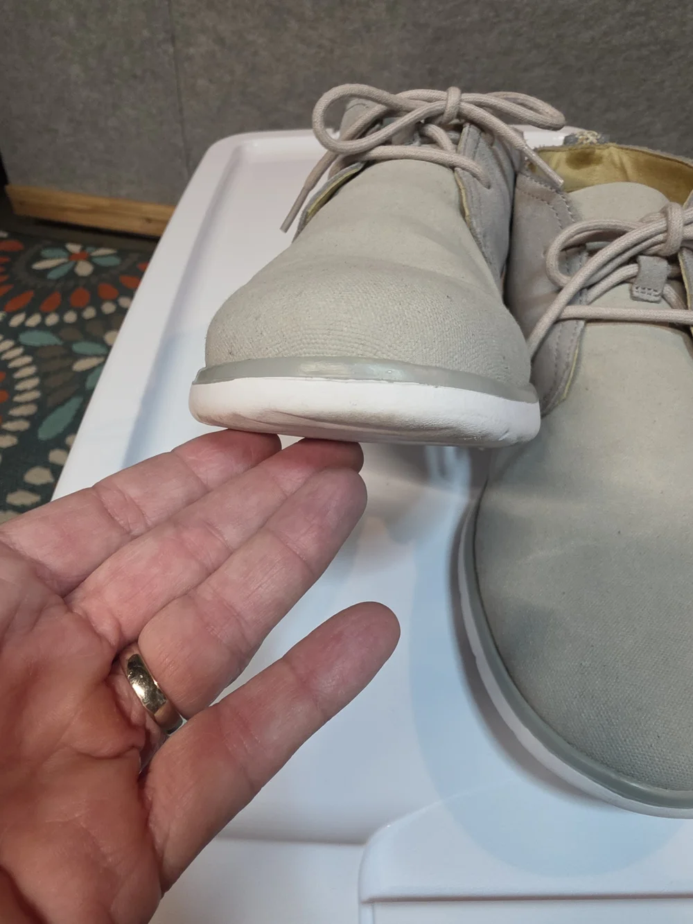 UGG Freaman Canvas Chukka Boots in Gray
